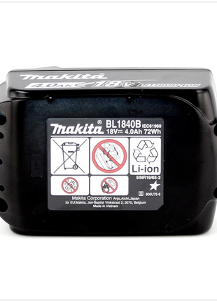 Makita BL 1840 B 18 V -  4 Ah / 4000 mAh Li-Ion Akku mit LED - Anzeige - Toolbrothers