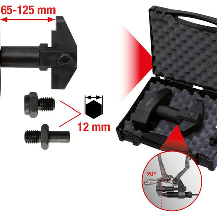 KS TOOLS Klemmschrauben-Ausdrücker ohne Hydraulikspindel, 3-tlg ( 670.0076 ) - Toolbrothers