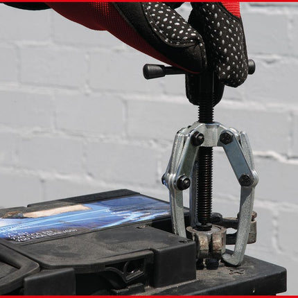 KS TOOLS Polklemmen-Abzieher 3-armig mit Knebel, M10x60mm ( 700.1167 ) - Toolbrothers