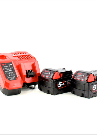 Milwaukee M18 FPD 502C 18 V Brushless Akku SchlagBohrschrauber 2x 5 Ah Red Li-Ion Akku, Lader, Koffer - Toolbrothers