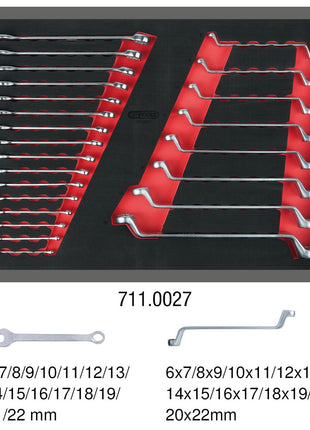 KS TOOLS Schlüssel-Satz, 24-tlg in 1/1 Systemeinlage ( 711.0027 ) - Toolbrothers