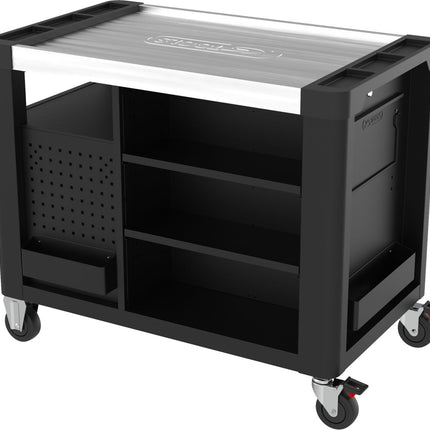 KS TOOLS PERFORMANCEplus P35 SCHWARZ/ROT Werkstattwagen mit 12 Schubladen ( 873.5008 ) - Toolbrothers