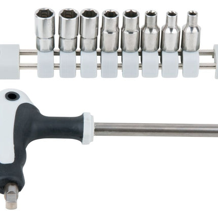 KS TOOLS Juego de llaves de vaso STAINLESS STEEL, 9 pzs ( 910.2450 )