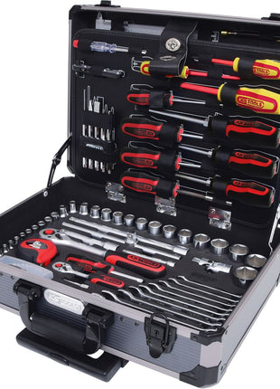 KS TOOLS Juego de herramientas universales 1/4"+1/2", 130 piezas ( 911.0630 )