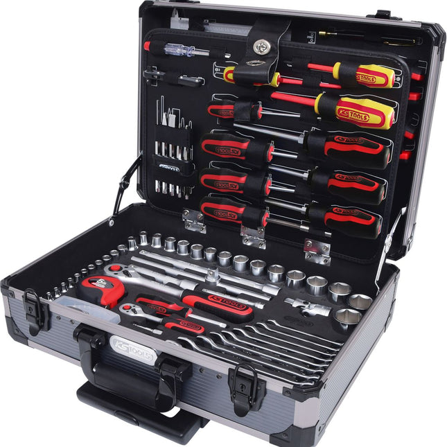 KS TOOLS Juego de herramientas universales 1/4'+1/2', 130 pzs ( 911.0630 )
