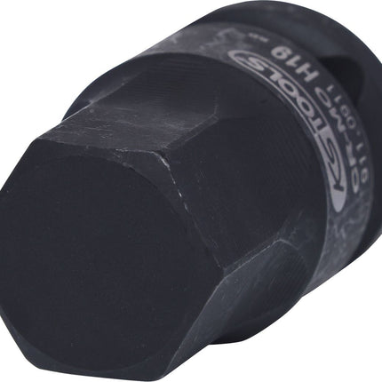 KS TOOLS 1/2" Kraft-Bit-Stecknuss Innensechskant, kurz, 19 mm ( 911.0911 ) - Toolbrothers