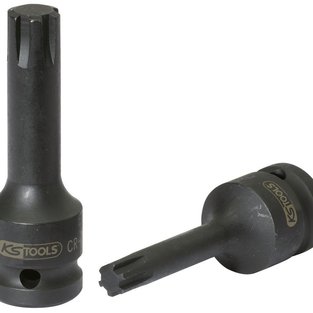 KS TOOLS 1/2" Kraft-Bit-Stecknuss für RIBE-Schrauben, M13 ( 911.0942 ) - Toolbrothers