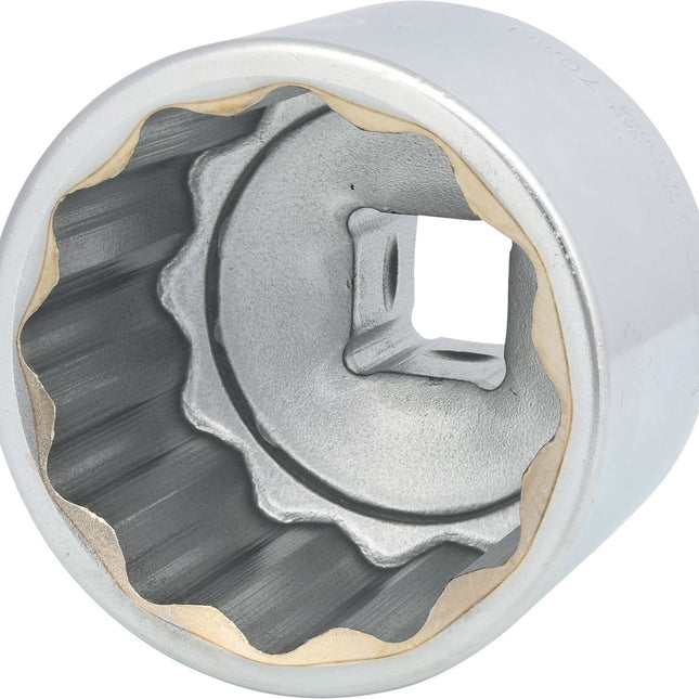 KS TOOLS 1" 12-kant-Stecknuss, kurz, 70 mm ( 911.1064 ) - Toolbrothers