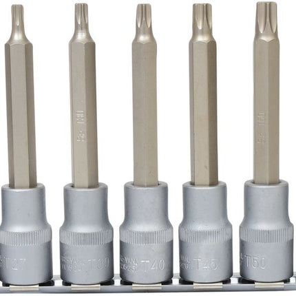 KS TOOLS 1/2" Bit-Stecknuss-Satz Torx, lang, 9-tlg, T20-T60 ( 911.1520 ) - Toolbrothers