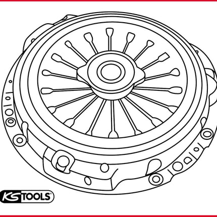 KS TOOLS Desmontador de madril de rodamiento ( 911.2445 )