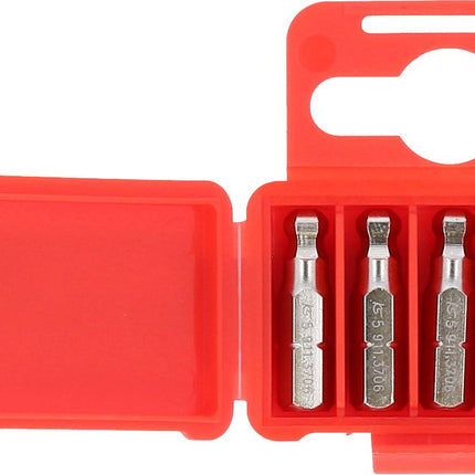 KS TOOLS 1/4" Bit Innensechskant, 25mm, Kugelkopf, 5mm, 5er Pack ( 911.3707 ) - Toolbrothers