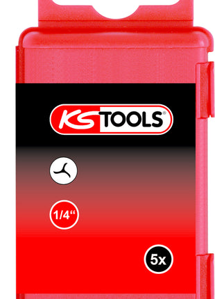 KS TOOLS 1/4" Bit TRIWING, 75mm, #4, 5er Pack ( 911.7719 ) - Toolbrothers