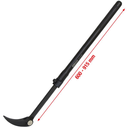 KS TOOLS Teleskop Gelenk-Rollkopf-Hebeleisen, 600-915mm ( 911.8187 ) - Toolbrothers