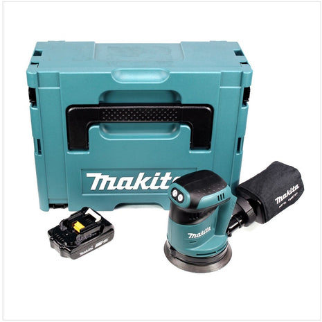 Makita DBO 180 Y1J 18 V Akku Exzenterschleifer + 1x Akku 1,5Ah + Makpac - ohne Ladegerät - Toolbrothers