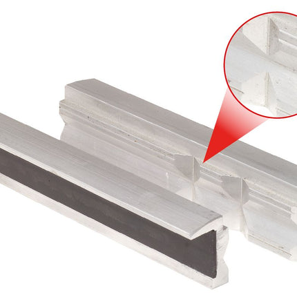 KS TOOLS Alu-Schraubstock-Schonbacken,140mm,Trapeznutzen ( 914.0087 ) - Toolbrothers