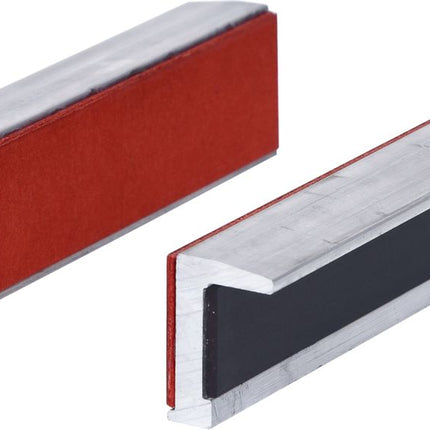 KS TOOLS Alu-Schraubstock-Schonbacken,Gummibesatz,140mm ( 914.0092 ) - Toolbrothers