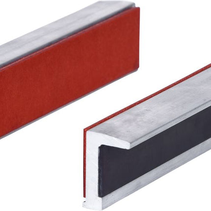 KS TOOLS Alu-Schraubstock-Schonbacken,Gummibesatz,160mm ( 914.0093 ) - Toolbrothers