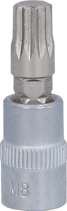 KS TOOLS 1/4' Llave de vaso con punta para tornillos multilaterales (XZN), M8 ( 917.1545 )