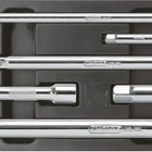 KS TOOLS CHROMEplus Verlängerungs-Satz mit Verriegelung, 9-tlg ( 918.0007 ) - Toolbrothers