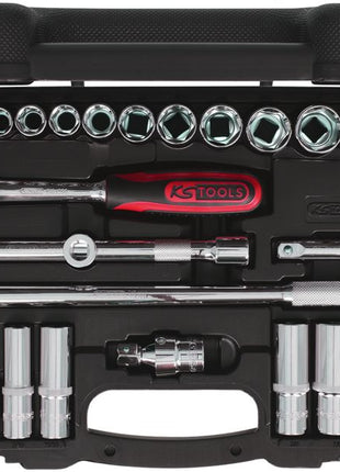 KS TOOLS 1/2" CHROMEplus Steckschlüssel-Satz, 30-tlg ( 918.0830 ) - Toolbrothers