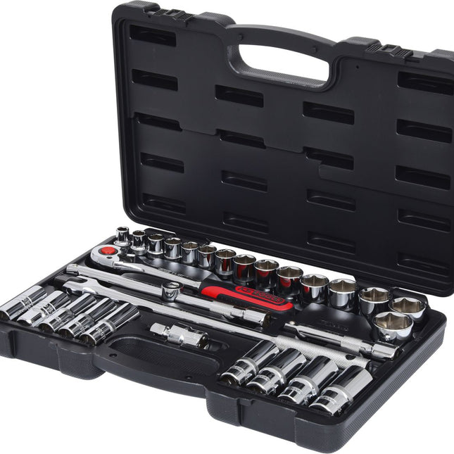 KS TOOLS 1/2" CHROMEplus Steckschlüssel-Satz, 30-tlg ( 918.0830 ) - Toolbrothers