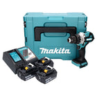 Maktia DDF 486 RT3J perceuse/visseuse sans fil 18 V 130 Nm Brushless + 3x batterie 5,0 Ah + chargeur + Makpac