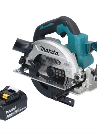 Makita DHS 661 F1U Akku Handkreissäge 18 V 165 mm Brushless + 1x 3,0 Ah Akku - ohne Ladegerät - Toolbrothers