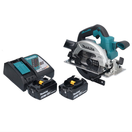 Makita DHS 661 RGU Akku Handkreissäge 18 V 165 mm Brushless + 2x 6,0 Ah Akku + Ladegerät - Toolbrothers