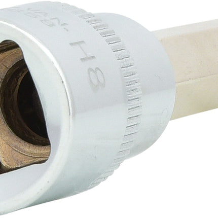 KS TOOLS 1/2" CHROMEplus Bit-Stecknuss Innensechskant, lang, 8mm ( 918.1658 ) - Toolbrothers
