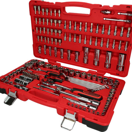 KS TOOLS 1/4"+1/2" CHROMEplus Steckschlüssel-Satz, 151-tlg ( 958.0751 ) - Toolbrothers