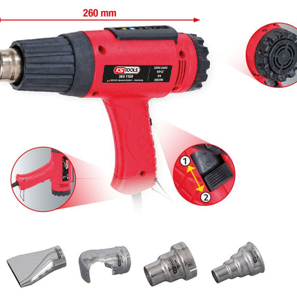 KS TOOLS Juego de pistolas de aire caliente, 5 pzs ( 960.1190 )