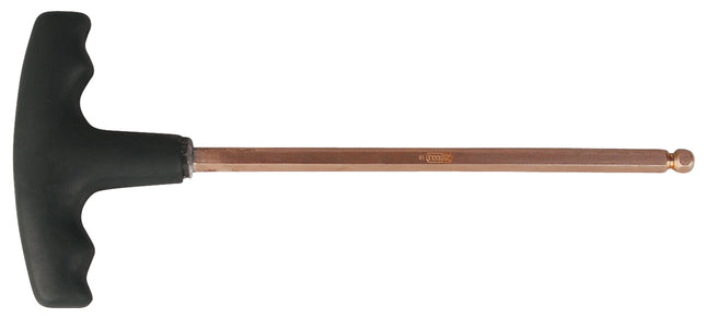 KS TOOLS Destornillador Allen BERYLLIUMplus con mango en T para tornillos con encastre hexagonal y cabeza de bola 4 mm  ( 962.0961 )