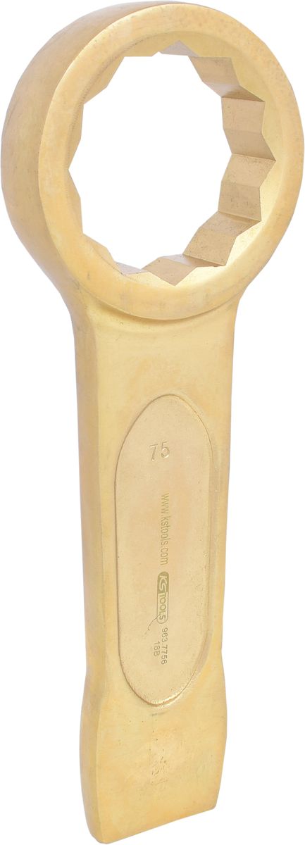 KS TOOLS BRONZEplus Schlag-Ringschlüssel 75 mm  ( 963.7756 ) - Toolbrothers