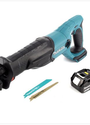 Makita DJR 182 M1 Akku Recipro Säbelsäge 18 V Li-Ion + 1 x 4,0 Ah Akku + 2 x Sägeblätter - ohne Ladegerät - Toolbrothers