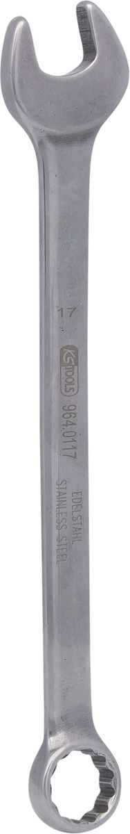 KS TOOLS EDELSTAHL Ringmaulschlüssel, 17mm, abgewinkelt ( 964.0117 ) - Toolbrothers