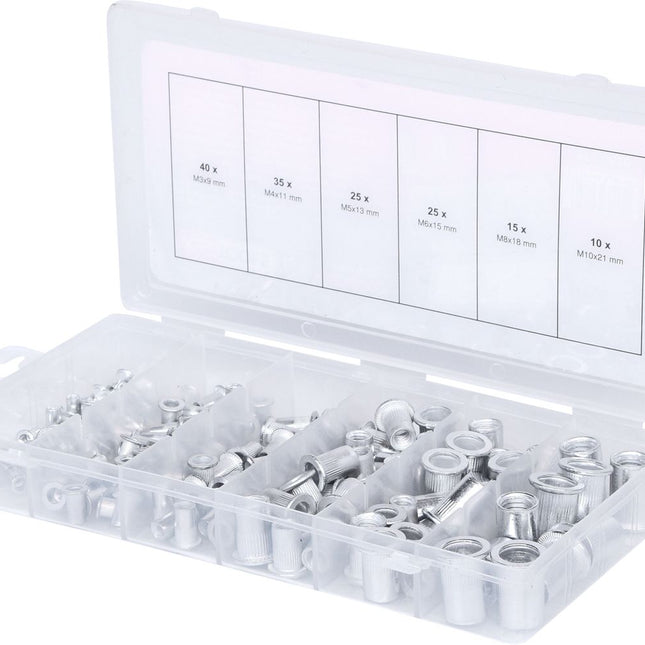 KS TOOLS Sortiment Gewindenieten, Aluminium, M3x9mm-M10x21mm, 150-tlg ( 970.0620 ) - Toolbrothers