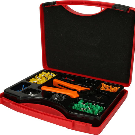 KS TOOLS Sortiment Drahtendhülse mit Crimpzange, 0,25 mm² - 6,0 mm², 1001-tlg ( 970.0840 ) - Toolbrothers