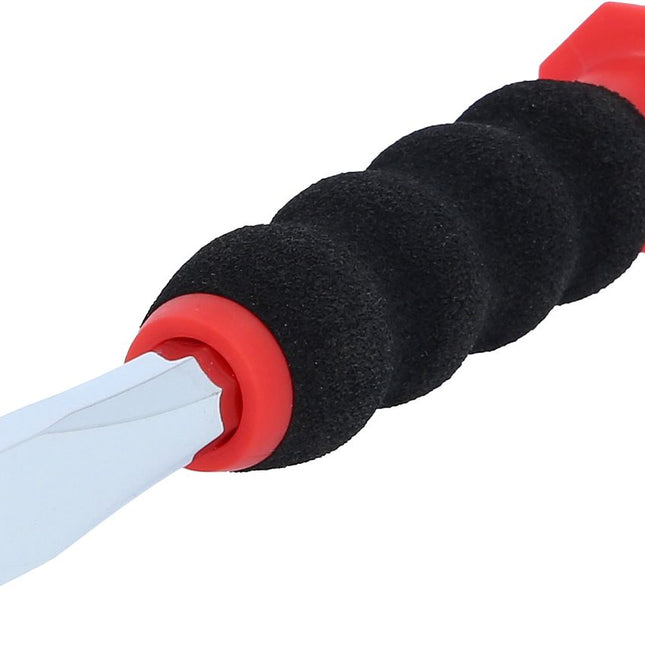 KS TOOLS Flachmeißel mit Handschutzgriff, 8-kant, 12mm ( 156.0252 ) - Toolbrothers