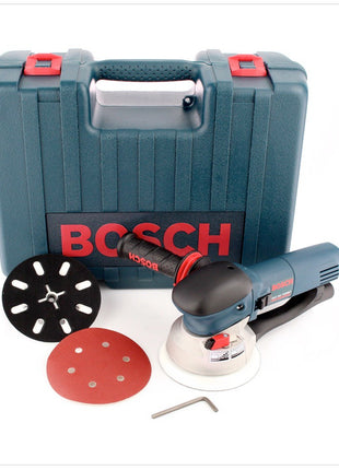 Bosch GEX 150 Turbo Professional Exzenterschleifer im Koffer mit Zusatz Scheifteller ( 0601250770 ) - Toolbrothers