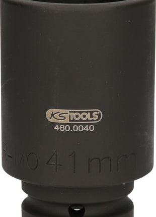 KS TOOLS Llave para tuercas de eje de 3/4", hexagonal, larga, 41 mm ( 460.0040 )