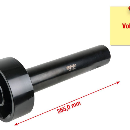 KS TOOLS Achsmuttern-Schlüssel mit Führungsrohr für Volvo ( 460.0680 ) - Toolbrothers