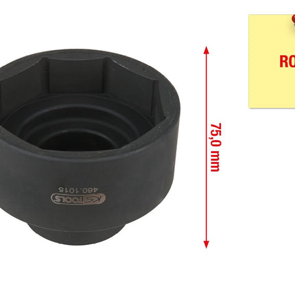 KS TOOLS Llave para tuercas de eje para ROR, 83 mm ( 460.1015 )