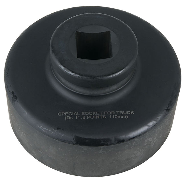 KS TOOLS Llave para tuercas de eje de 1', 8 cantos, corta, 110 mm ( 460.3320 )