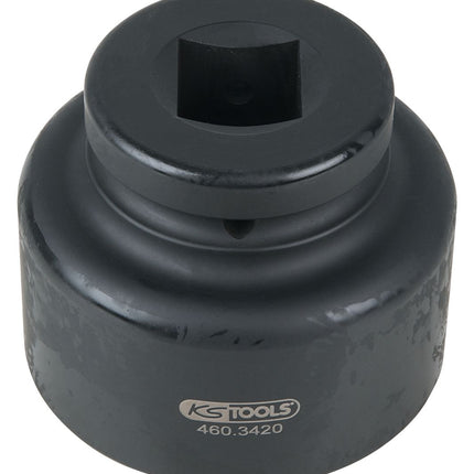 KS TOOLS Llave para tuercas de eje de 1', 8 cantos, corta, 75 mm ( 460.3420 )