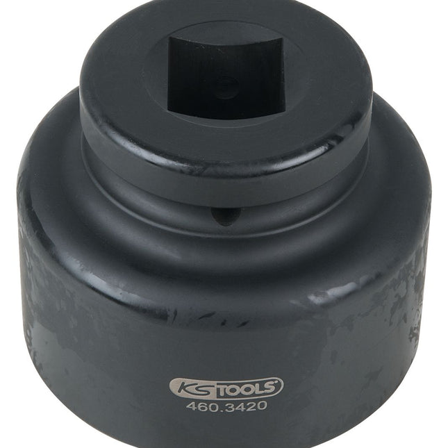 KS TOOLS Llave para tuercas de eje de 1', 8 cantos, corta, 75 mm ( 460.3420 )