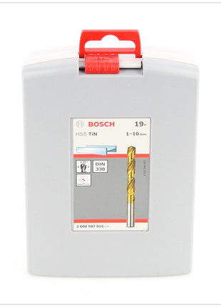 Bosch Pro Box Metallbohrer Set HSS-TiN - 19 - teilig 1 - 10 mm ( 2608587015 ) - Toolbrothers