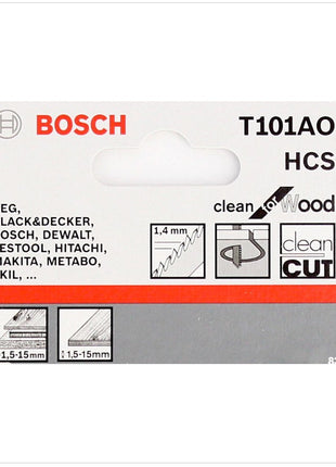 Bosch T 101 AO Stichsägeblätter Clean for Wood 5 Stk. 83 mm ( 2608630031 ) - Toolbrothers