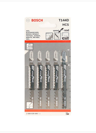 Bosch T 144 D Stichsägeblätter Speed for Wood 5 Stk. 100 mm ( 2608630040 ) - Toolbrothers