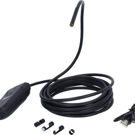 KS TOOLS Wi-Fi-Videoskop-Satz mit Ø 5,5 mm 0° HD Frontkamera-Sonde, 5-tlg ( 550.7560 ) - Toolbrothers