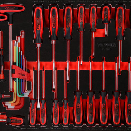 KS TOOLS Schraubendreher-Satz in Schaumstoffeinlage, 34-tlg ( 811.0034 )